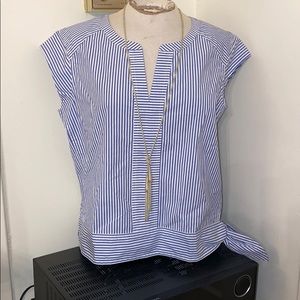 Grier Stripe Side Tie Top